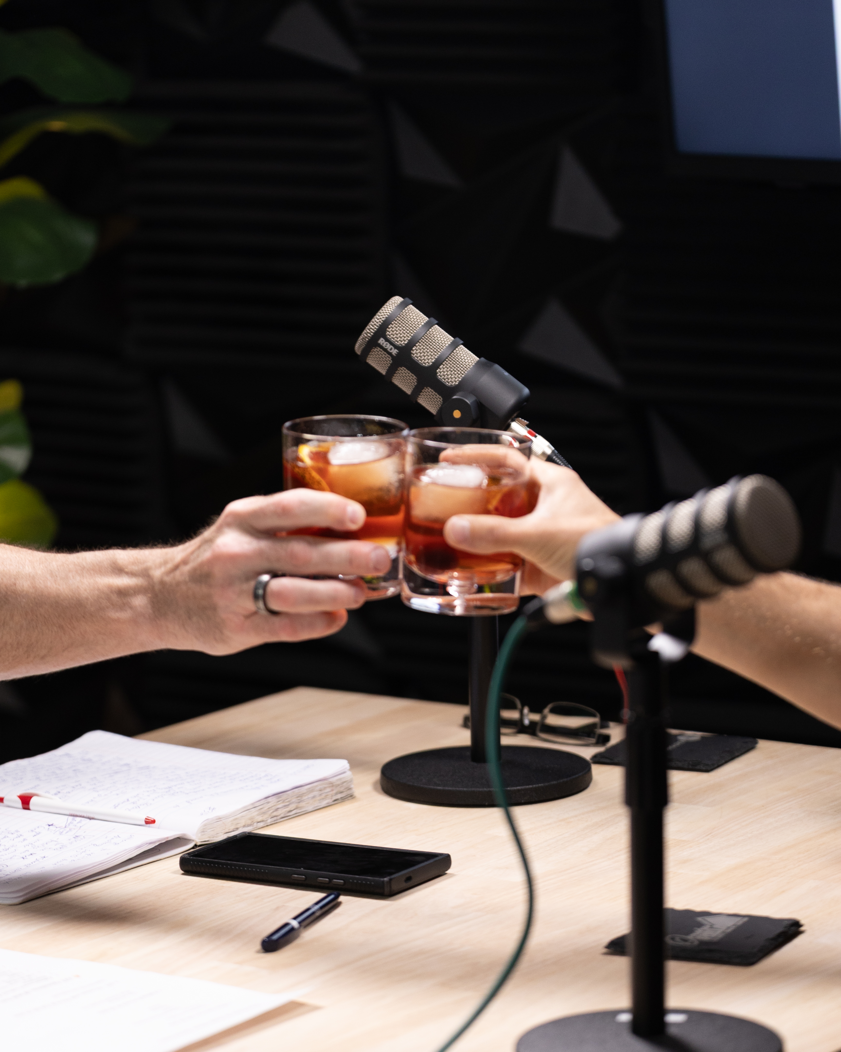 Authentic Podcast Recording Session